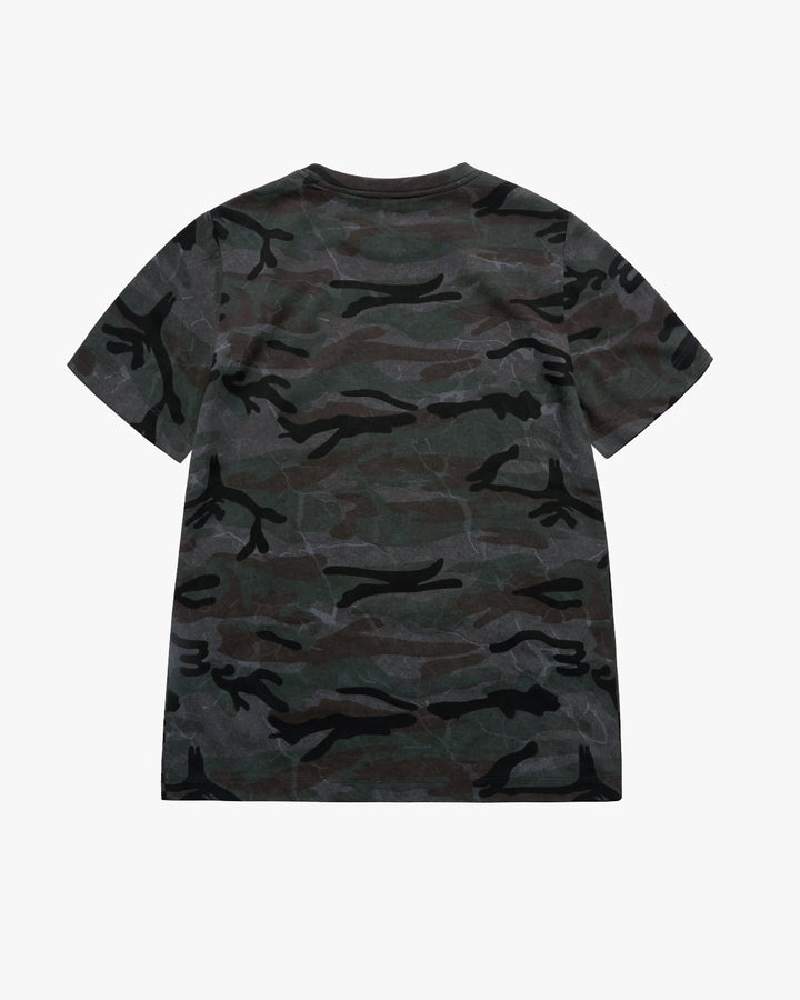 WOMAN ROLINGSTONES CAMO BLUR SHORT SLEEVE T-SHIRTS BLACK