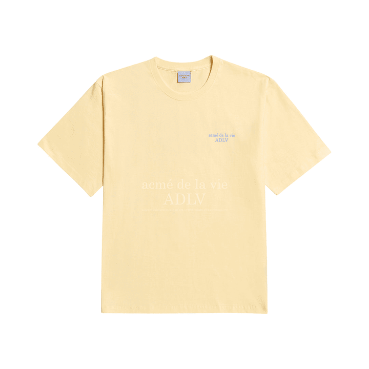 ADLV BASIC SHORT SLEEVE T-SHIRT 2 LIGHT YELLOW