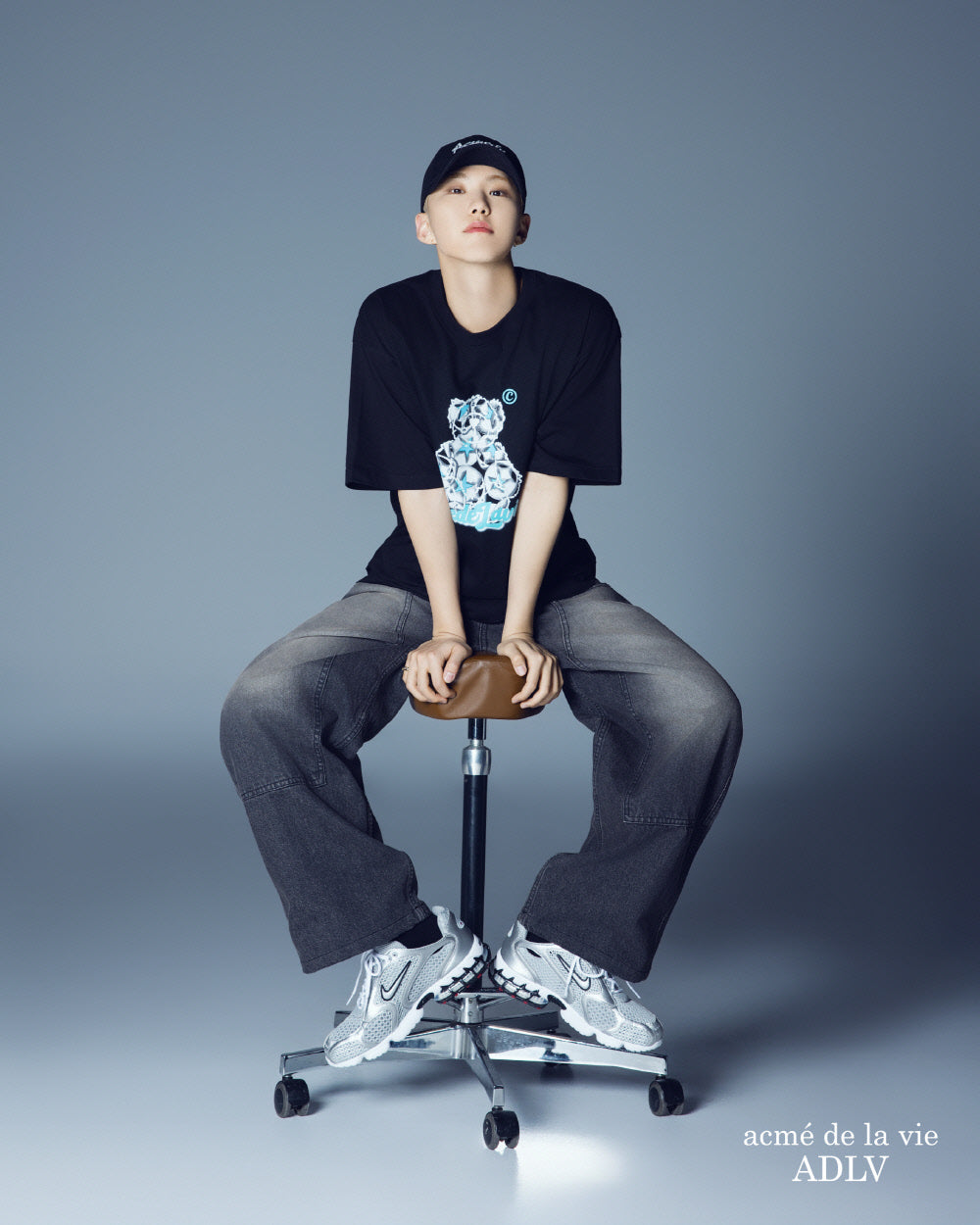 STAR BEAR SHORT SLEEVE T-SHIRT BLACK
