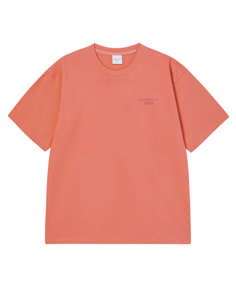 SHAKE BASIC LOGO SHORT SLEEVE T-SHIRT CORAL