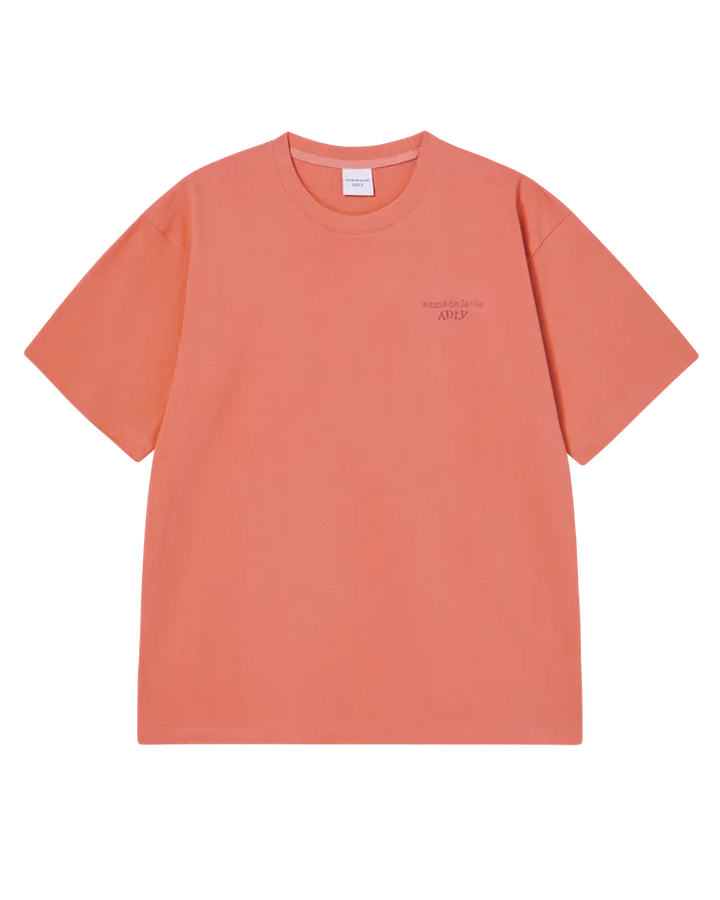 SHAKE BASIC LOGO SHORT SLEEVE T-SHIRT CORAL