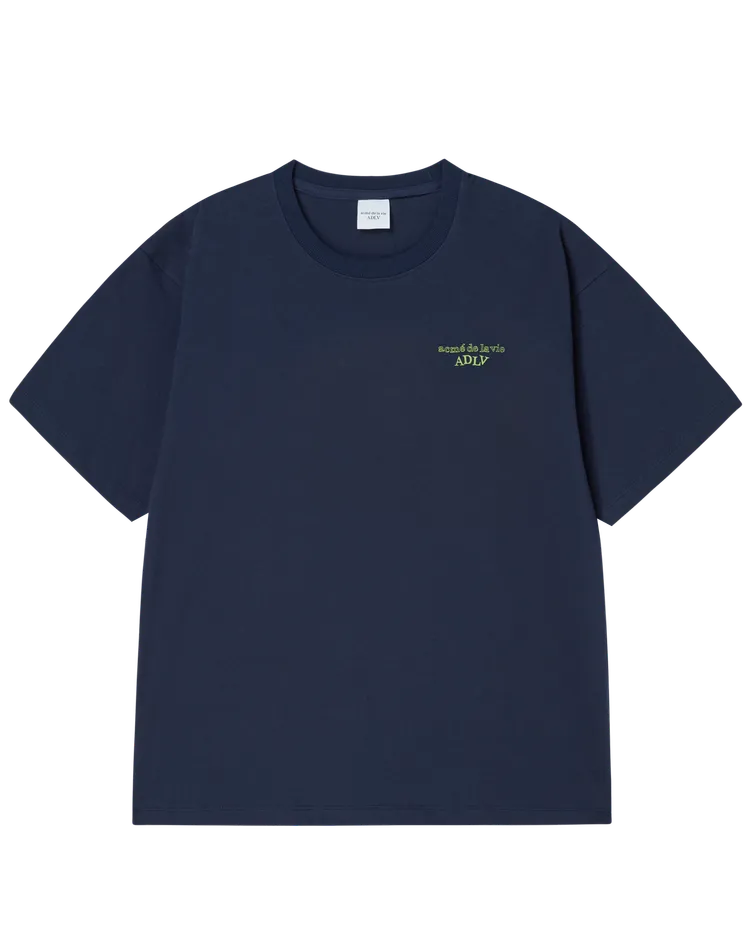 SHAKE BASIC LOGO SHORT SLEEVE T-SHIRT NAVY