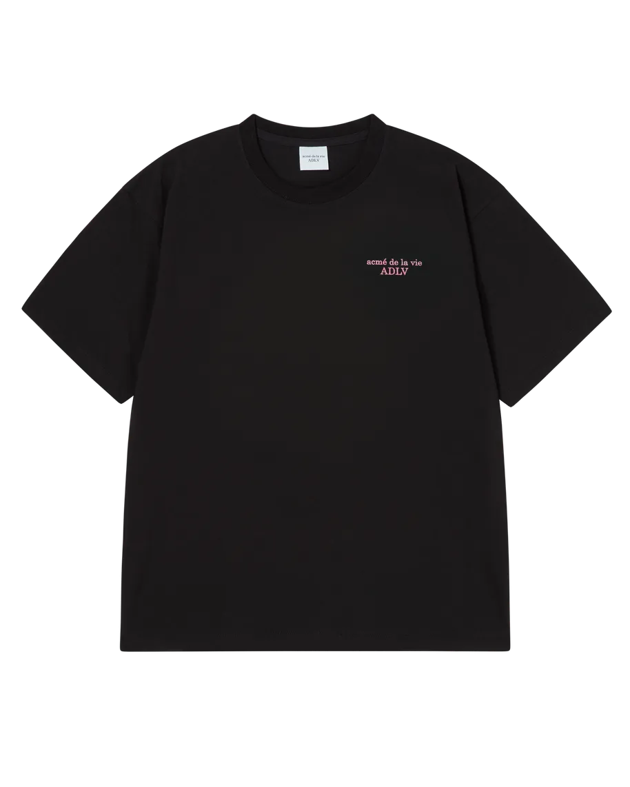 WATERCOLOR LOGO SHORT SLEEVE T-SHIRT BLACK