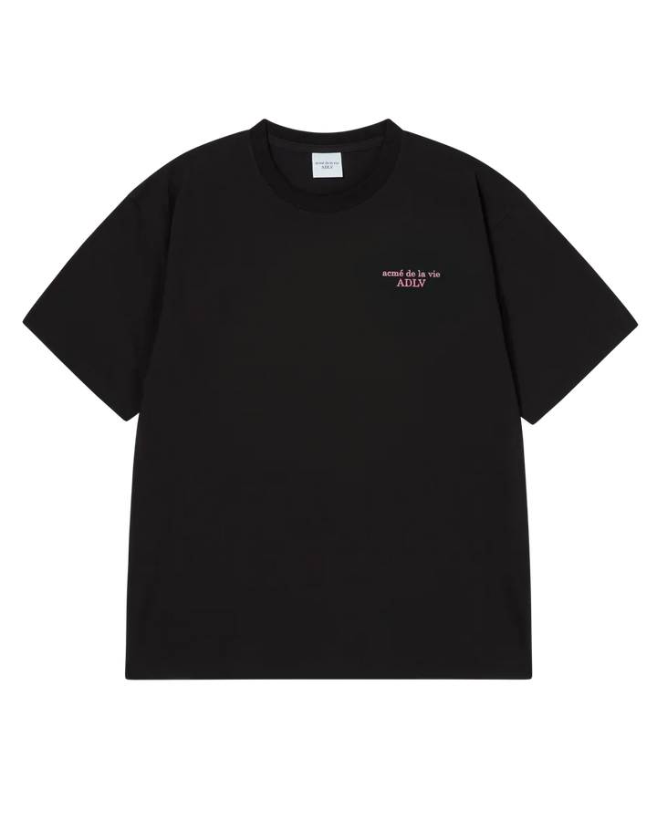 WATERCOLOR LOGO SHORT SLEEVE T-SHIRT BLACK